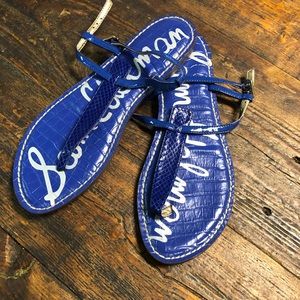Sam Edelman Gigi thong sandal size 8 blue
